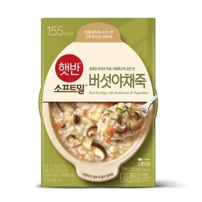 CJ제일제당 햇반 소프트밀 버섯야채죽 280g x12개