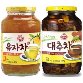 오뚜기 유자차 1kg+오뚜기 대추차 1kg (S11619588)