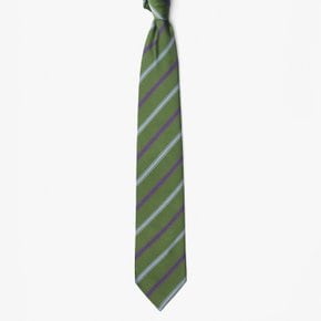 리베라노리베라노 넥타이 SILK TIE (STRIPE 3) LODEN GREEN LID1M80004A93