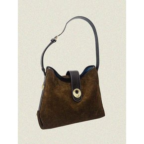 momentum tote bag_suede brown