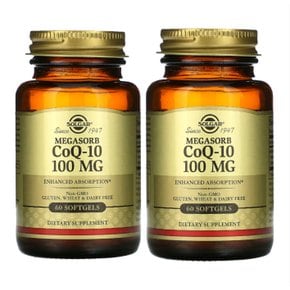 코엔자임 큐텐 CoQ -10 코큐텐 100mg 60소프트젤 2통