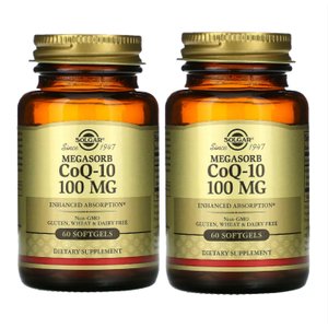 솔가 코엔자임 큐텐 CoQ -10 코큐텐 100mg 60소프트젤 2통