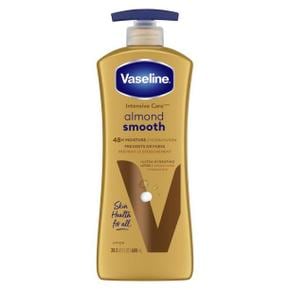 [해외직구] Vaseline 바세린 인텐시브 케어 로션 아몬드 스무스 600ml 2팩 Intensive Care Almond Smooth Body Lotion 20.3 fl Oz