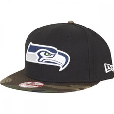 뉴에라 9Fifty Snapback Cap - NFL Seattle Seahawks black / camo