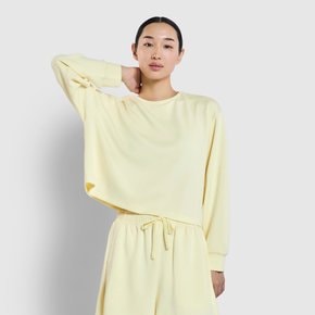 여 소프트 스웨트 긴팔 라운지 티셔츠(YELLOW / BLACK)