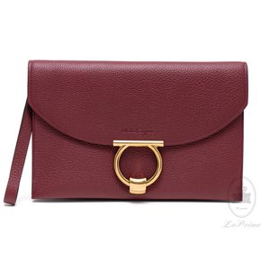 [FERRAGAMO] 페라가모 간치니 마고 클러치 21-H770 CARMINE 725783