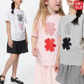 UNIQLO 유니클로 세실리에 반센 걸즈 키즈 반팔 그래픽 티셔츠