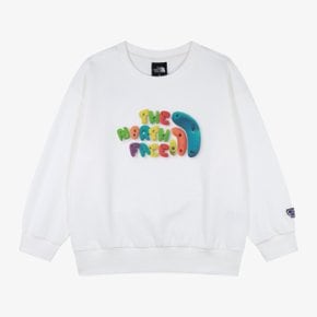 [노스페이스 키즈 공식] 키즈 컬러패스 스웻셔츠 NM5MS06S_IVO
