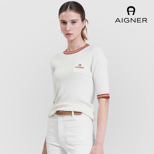 포켓 엘보 슬리브 니트탑