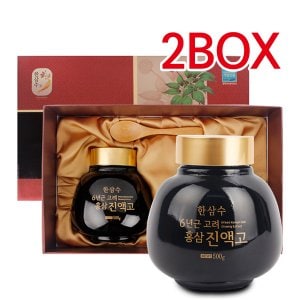  한삼수 6년근 고려 홍삼진액고 500g*2병 2BOX