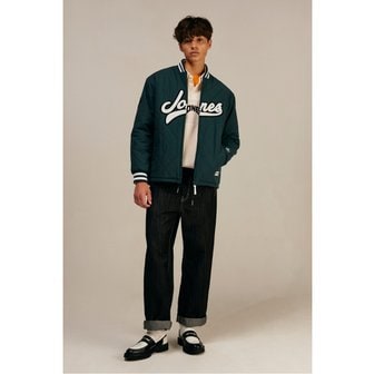 왁 [WAAC X JONES] 남성 커브 로고 퀼팅 자켓_WMUAX23772GRX