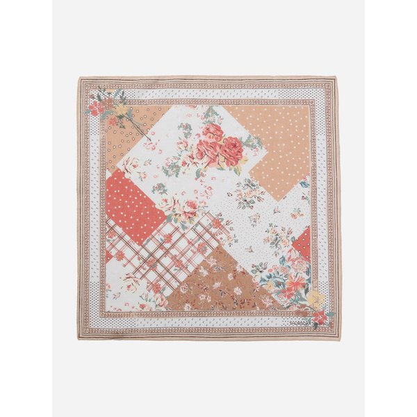 체크 플라워 믹스 반다나_T256MHC145W