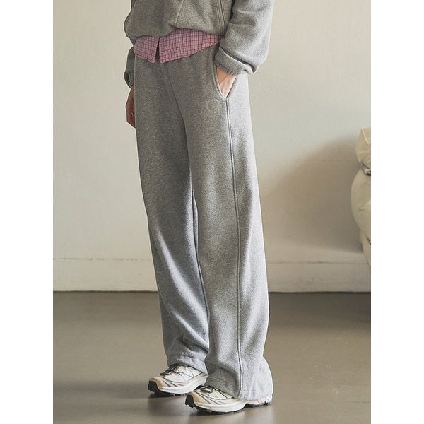 Soft Terry Wide Sweat Pants_Gray