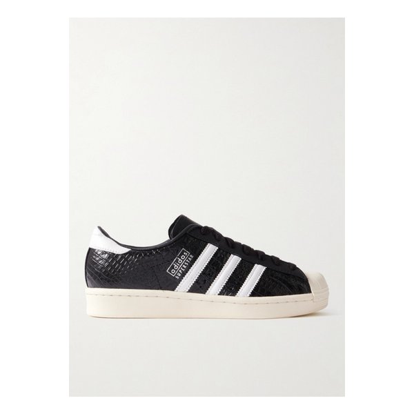 슈퍼스타 빈티지 크로커다일 이펙트 가죽 스니커즈 블랙 1647597349668925