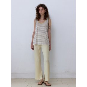 SLIT JERSEY PANTS BUTTER