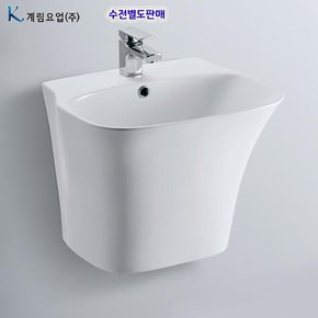 L-321UF 계림일체형세면대 L321UF자동폽업+트랩포함