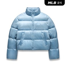 [엠엘비코리아공식] 여성 크롭 메탈 유광 커브 패딩 LA (Sky blue)