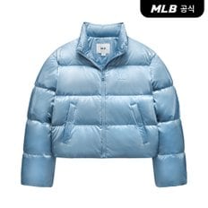 [엠엘비코리아공식] 여성 크롭 메탈 유광 커브 패딩 LA (Sky blue)