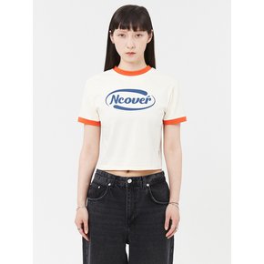 SWING LOGO CROP TSHIRT-IVORY