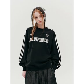 Ready sporty to line sweatshirt BLACK