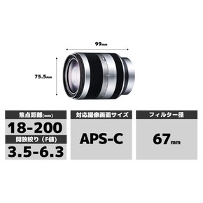 APS-C E18-200mm F3.5-6.3 OSS SEL18200 소니 고배율 줌 렌즈 디지털 일안 카메라