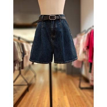 러브앤쇼 핀턱 데님 숏팬츠 LCFGGPT03
