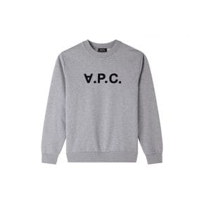 A.P.C. 아페쎄 그랜드 V.P.C. 로고 스웨트셔츠 크루넥 - 다크 네이비 Ecru 9226385