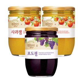 복음자리 사과잼 620g 2개 +포도잼 620g 1병 (총3병)