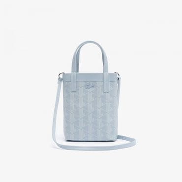 라코스테 라코스테 Zely Mini-Tote Bag 코티드 캔버스 모노그램 - MONO PHOENIX FARINE 9204755