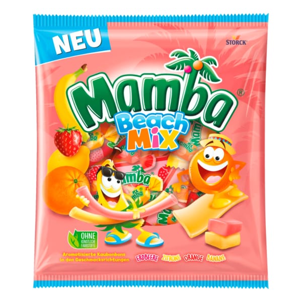 스톡 Storck 츄어블 캔디 맘바 비치 믹스 160g