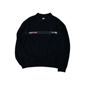 YOI PIQUE SWEATSHIRTS (BLACK)