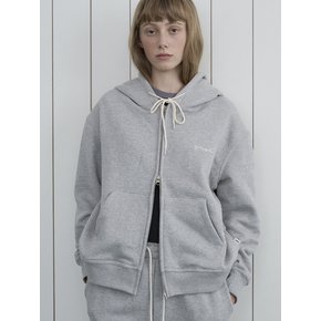 VNMT zip-up hoodie_melange gray