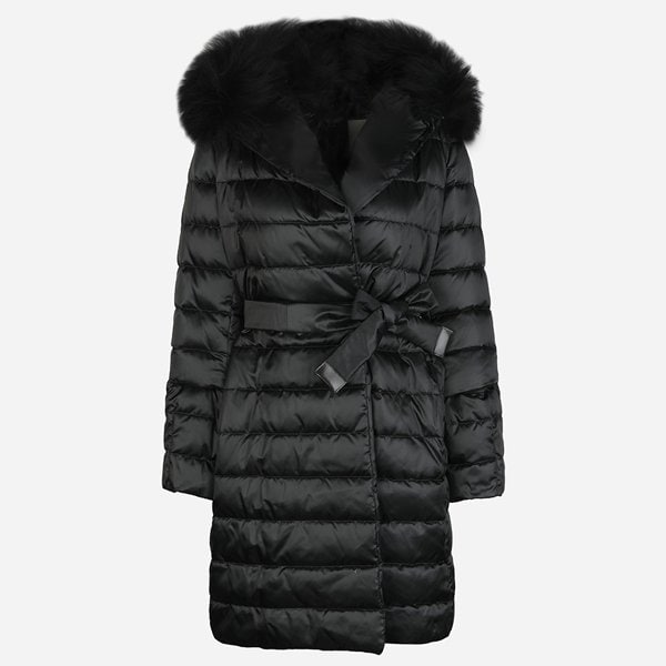 [시흥점] 5F 2529496055600 003 노베프 퍼 벨티드 패딩 자켓 블랙