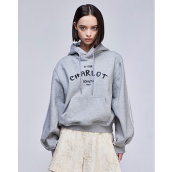 송지오 [파주점] [송지오우먼]송지오 컬렉션 샤를로 파리 페인터 후드 멜란지 그레이 WH2TS713MG