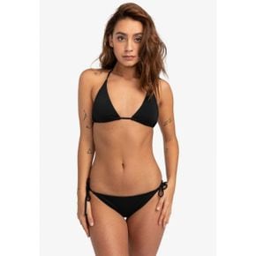 3152217 billabong 빌라봉 Sol Searcher Tropic - Tie Side 비키니 하의 검은색 조약돌