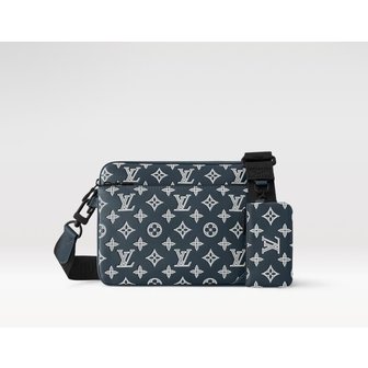 LOUIS VUITTON 트리오 메신저 크로스백 숄더백 잉크 블루 화이트 M24753