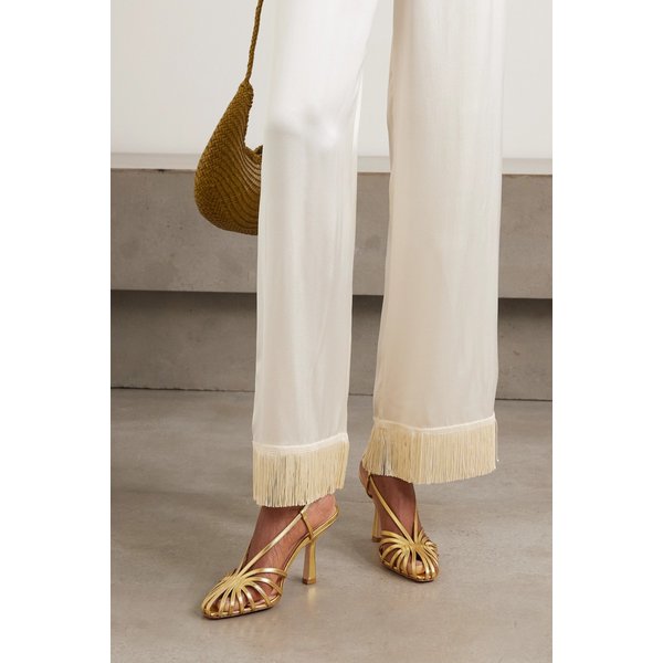 로플러 랜달 알렉산드라 메탈릭 가죽 샌들 46376663163039309