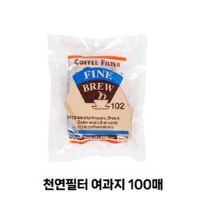 천연필터 여과지 100매