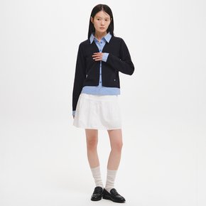 WOMAN 체크 셔츠 레이어드 가디건 [NAVY] / GF7LKC530