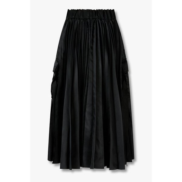 [CLASSICS]여성 나일론 트윌 스커트_블랙 6416116102000