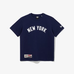 뉴에라키즈 [키즈] MLB 쿠퍼스 타운 뉴욕 양키스 스크립트 티셔츠 오션 케이번 14310283