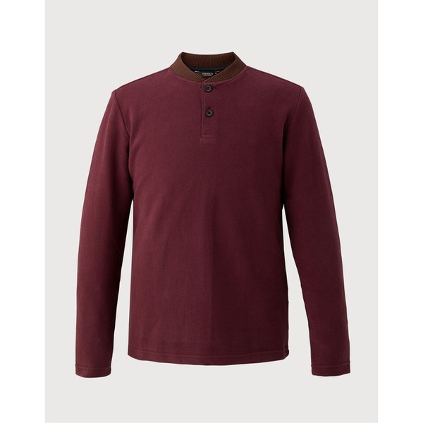 남성 솔리드 헨리넥 티셔츠TRNALXW9321