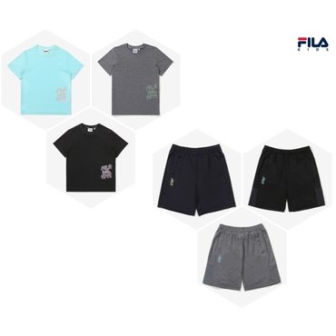 휠라키즈 [50%할인] 미모필 반팔 반바지 2종 FK2FPE2205X_FK2RSE2202X