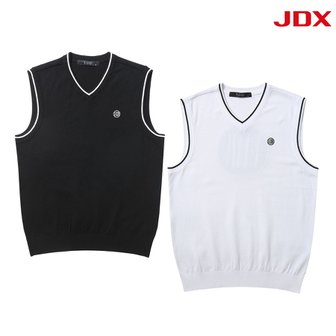 JDX_골프 [JDX] [정가:198,000원] 남성 뒷판 로고 포인트 브이넥 스웨터 2종 택 1 (X4SVT1371)