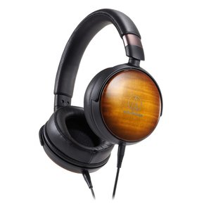 ATH-WP900 Vodio Technica 헤드폰, 유선, 밀봉 가능, 고해상도, 음악 수신과 호환 가능, 목재