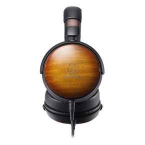 ATH-WP900 Vodio Technica 헤드폰, 유선, 밀봉 가능, 고해상도, 음악 수신과 호환 가능, 목재