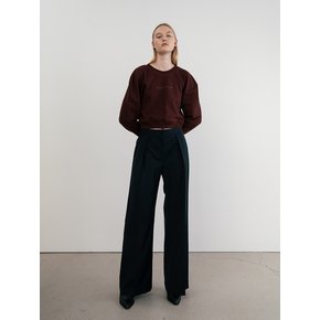 Wide-Leg Pleat Trousers (JUJS201)