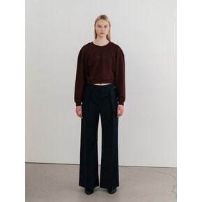 Wide-Leg Pleat Trousers (JUJS201)