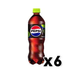 펩시 제로 라임 탄산페트음료 500ml x 6개