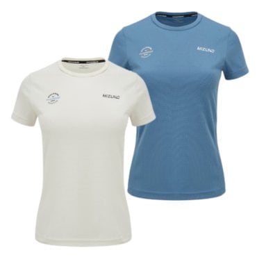 미즈노 24SS 여성 런닝 반팔티셔츠 RUNNING SHORT SLEEVE 32YA4300 2C 런닝 스포츠 슬리브